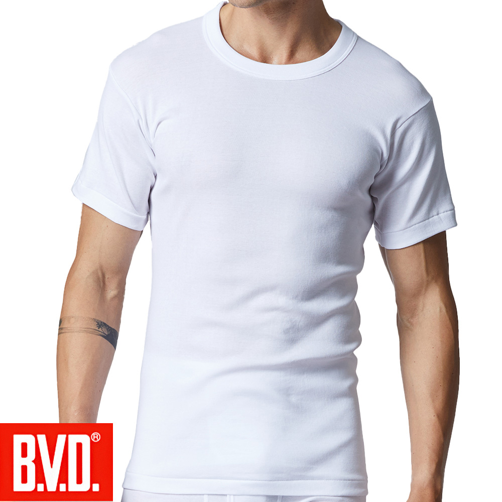 BVD純棉圓領衫, , large